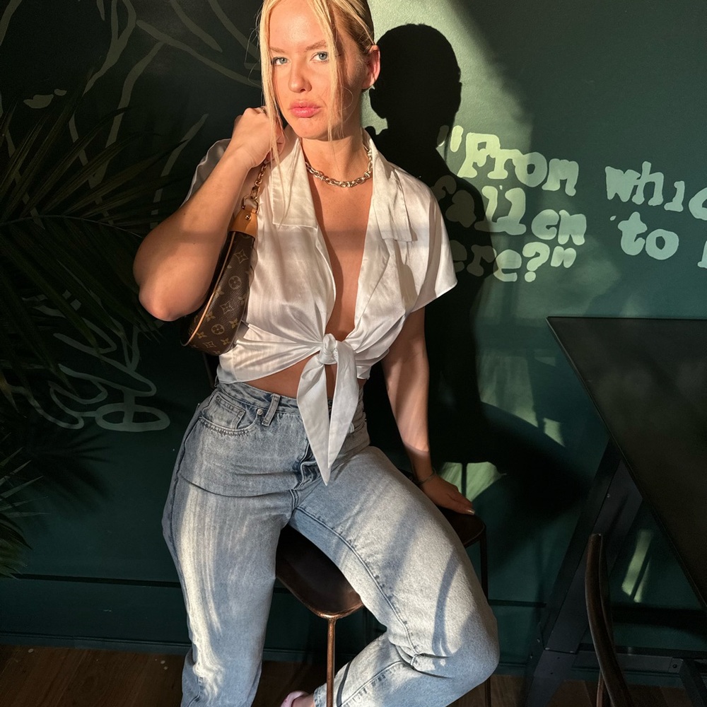 Princess Polly satin tie top